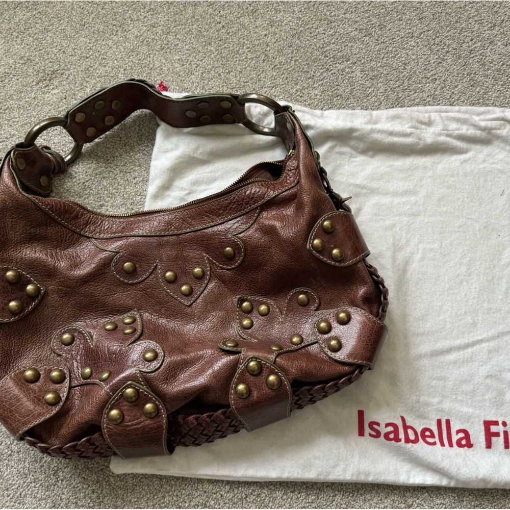 Beautiful Vintage Isabella Fiore Bag. Large Genuine Leather